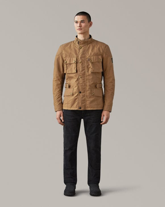 Belstaff Belstaff BELSTAFF CROSBY WAXED COTTON MOTORCYCLE JACKET - SAND
