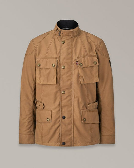 Belstaff Belstaff BELSTAFF CROSBY WAXED COTTON MOTORCYCLE JACKET - SAND