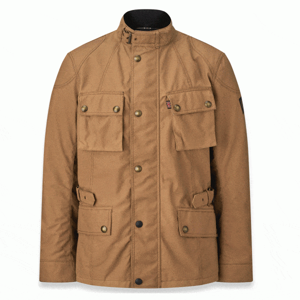 Belstaff Belstaff BELSTAFF CROSBY WAXED COTTON MOTORCYCLE JACKET - SAND