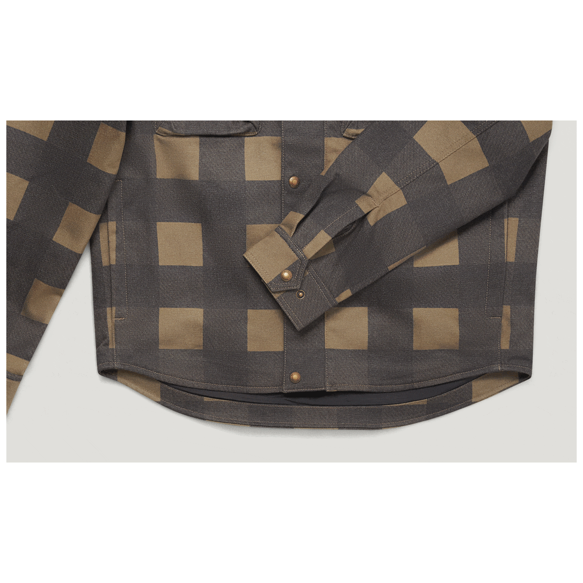 Belstaff Belstaff BELSTAFF MANSION MOTORCYCLE RIDING SHIRT - CHEQUERED OLIVE/BLACK