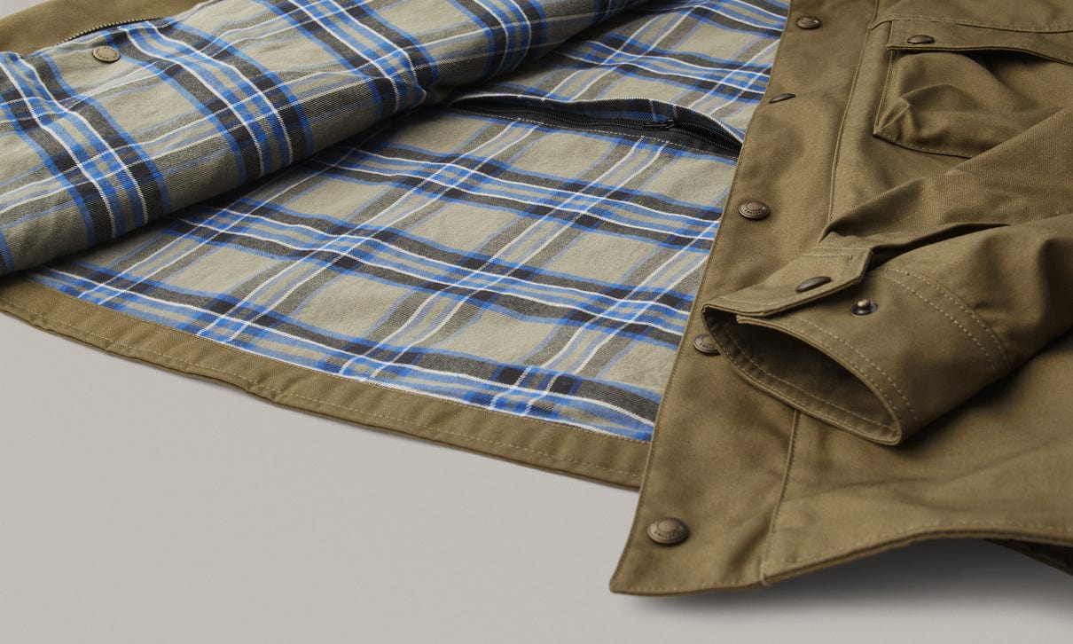 Belstaff Belstaff BELSTAFF MANSION MOTORCYCLE RIDING SHIRT - OLIVE