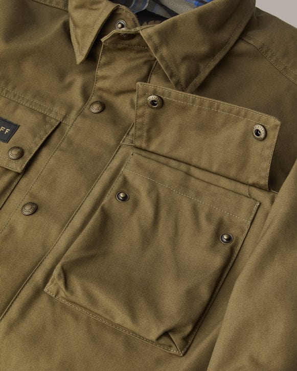 Belstaff Belstaff BELSTAFF MANSION MOTORCYCLE RIDING SHIRT - OLIVE