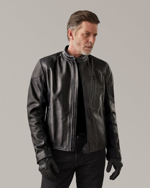 Belstaff Belstaff BELSTAFF MISTRAL LEATHER MOTORCYCLE JACKET - BLACK