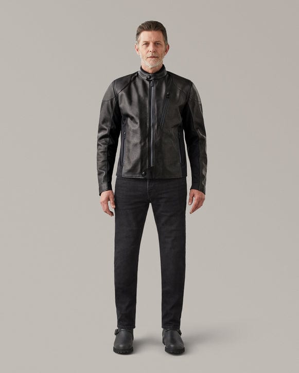 Belstaff Belstaff BELSTAFF MISTRAL LEATHER MOTORCYCLE JACKET - BLACK