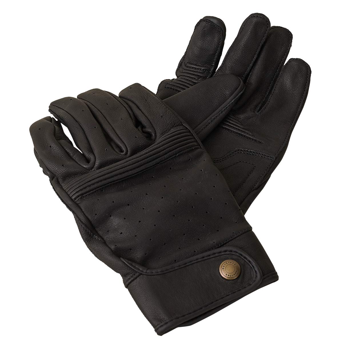 Belstaff Belstaff BELSTAFF MONTGOMERY LEATHER MOTORCYCLE GLOVES - BLACK