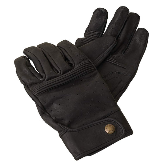 Belstaff Belstaff BELSTAFF MONTGOMERY LEATHER MOTORCYCLE GLOVES - BLACK