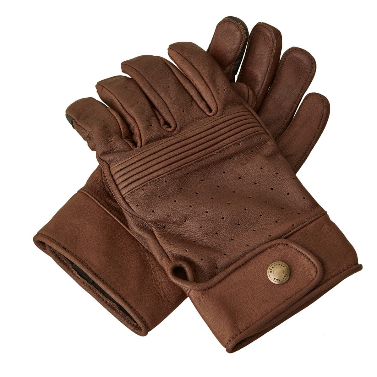 Belstaff Belstaff BELSTAFF MONTGOMERY LEATHER MOTORCYCLE GLOVES - OXBLOOD