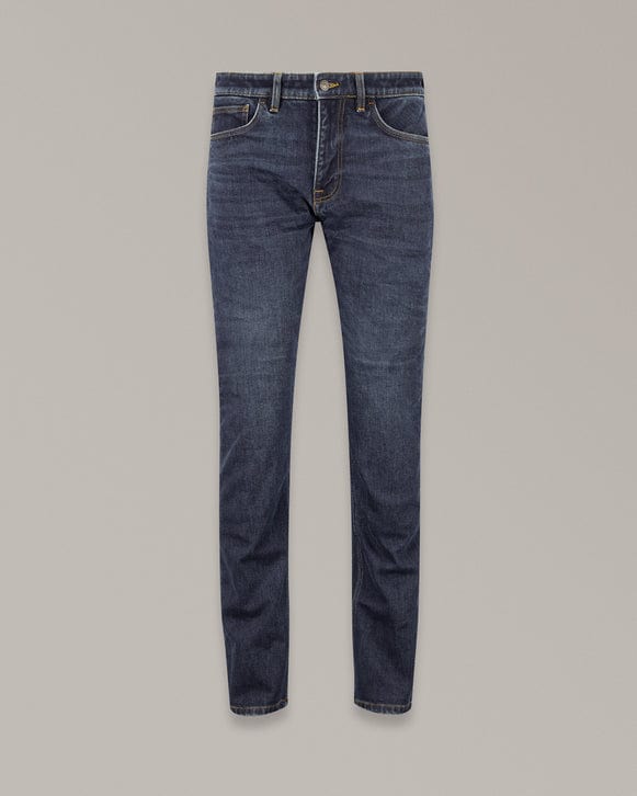 Belstaff Belstaff BELSTAFF POPLAR COTTON & CORDURA BLEND MOTORCYCLE JEANS - WASHED INDIGO