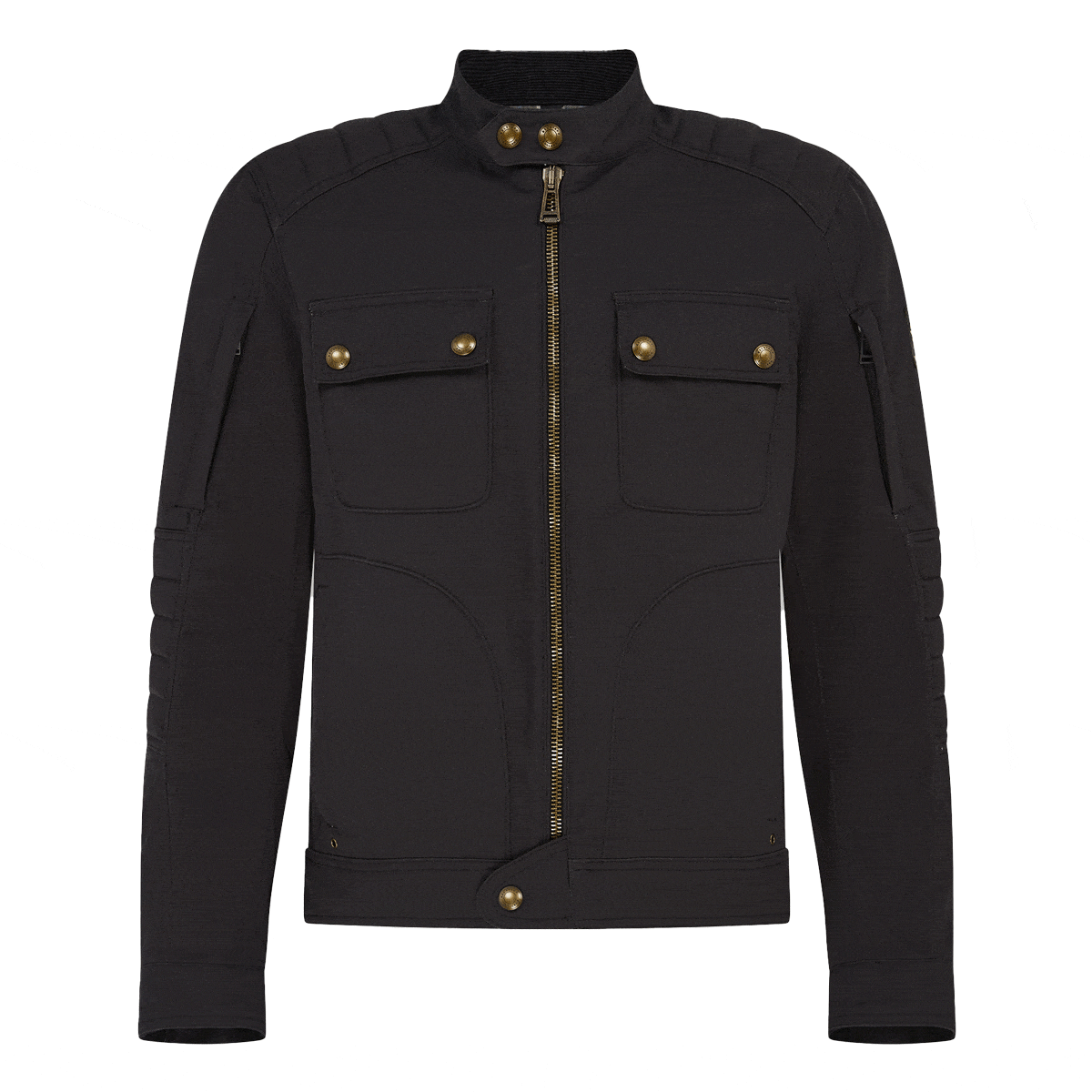 Belstaff Belstaff BELSTAFF ROBERTS COTTON CANVAS MOTORCYCLE JACKET - BLACK