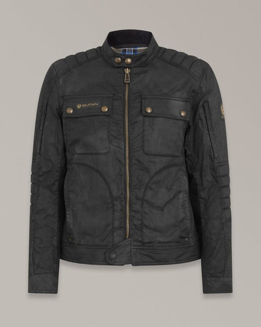 Belstaff Belstaff BELSTAFF ROBERTS WAXED COTTON VENTED MOTORCYCLE JACKET - BLACK
