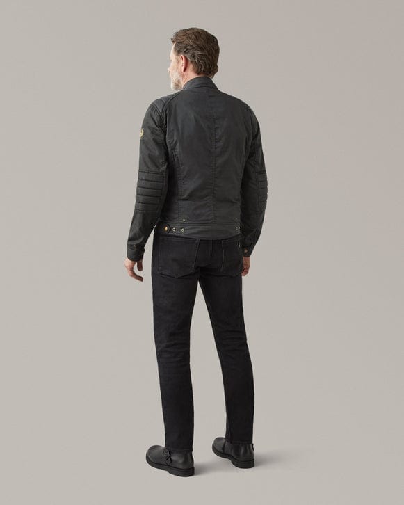 Belstaff Belstaff BELSTAFF ROBERTS WAXED COTTON VENTED MOTORCYCLE JACKET - BLACK