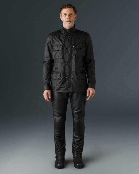 Belstaff Belstaff BELSTAFF STEALTH CROSBY WAXED COTTON JACKET - BLACK