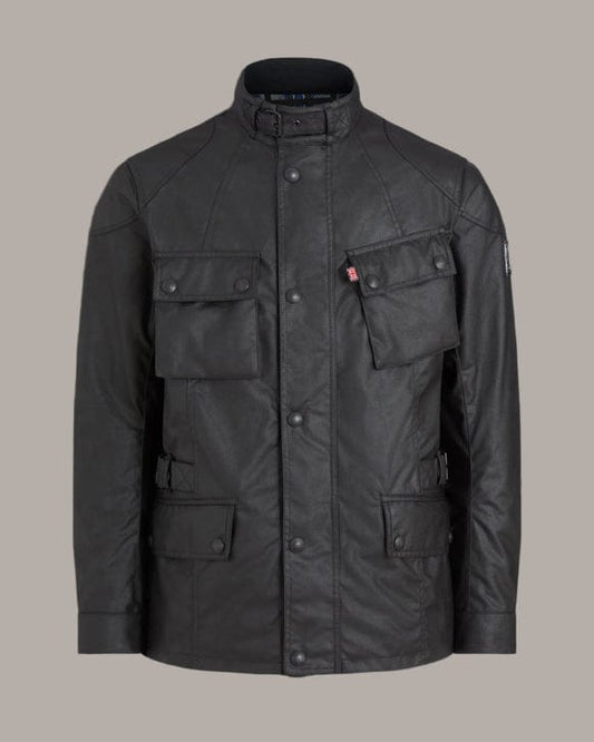 Belstaff Belstaff BELSTAFF STEALTH CROSBY WAXED COTTON JACKET - BLACK
