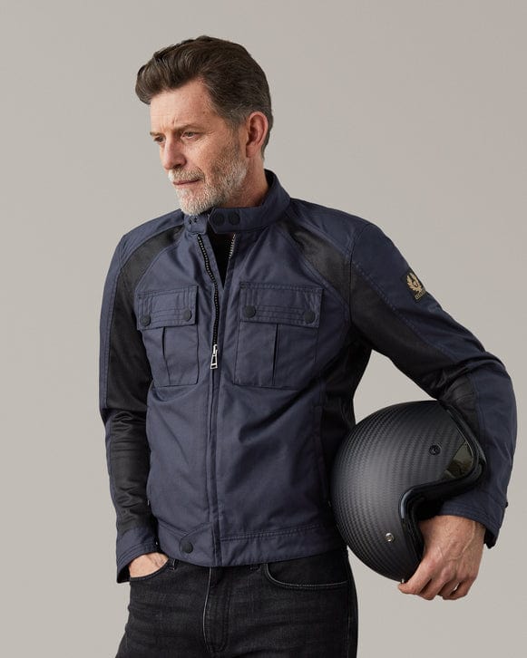 Belstaff Belstaff BELSTAFF TEMPLE MOTORCYCLE JACKET - DARK NAVY