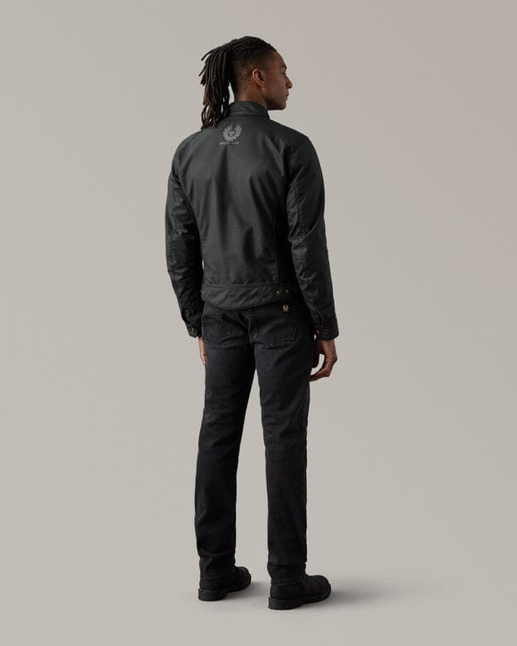 Belstaff Belstaff BELSTAFF TEMPLE WAXED COTTON MOTORCYCLE JACKET - BLACK