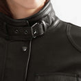 Load image into Gallery viewer, Belstaff Belstaff BELSTAFF TRIALMASTER PRO WOMEN LEATHER MOTORCYCLE JACKET - ANTIQUE BLACK
