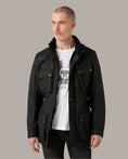 Load image into Gallery viewer, Belstaff Belstaff BELSTAFF TRIALMASTER ULTRACORE WAX COTTON MOTORCYCLE JACKET - BLACK
