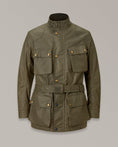 Load image into Gallery viewer, Belstaff Belstaff BELSTAFF TRIALMASTER ULTRACORE WAX COTTON MOTORCYCLE JACKET - OLIVE
