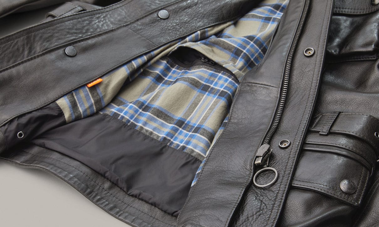 Belstaff Belstaff BELSTAFF TURNER HAND WAXED LEATHER MOTORCYCLE JACKET - ANTIQUE BLACK