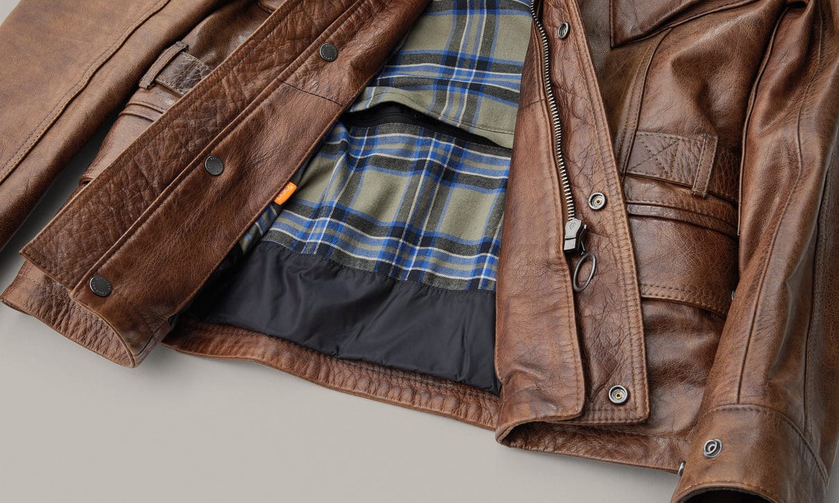 Belstaff Belstaff BELSTAFF TURNER HAND WAXED LEATHER MOTORCYCLE JACKET - BURNT CUERO