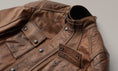 Load image into Gallery viewer, Belstaff Belstaff BELSTAFF TURNER HAND WAXED LEATHER MOTORCYCLE JACKET - BURNT CUERO
