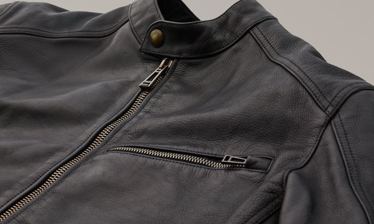 Belstaff Belstaff BELSTAFF VANGUARD LEATHER MOTORCYCLE JACKET