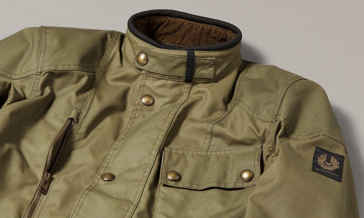 Belstaff Belstaff BELSTAFF WAYMASTER MOTORCYLE WAXED COTTON JACKET - OLIVE
