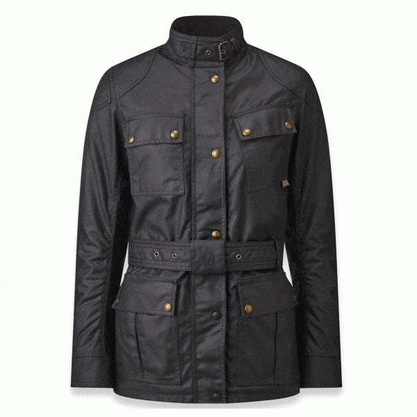 Belstaff Belstaff BELSTAFF WOMENS TRIALMASTER WAXED COTTON JACKET - BLACK