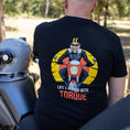 Load image into Gallery viewer, Biker Torque Apparel Life's Better with Torque - Full Colour Tee on Dark Navy
