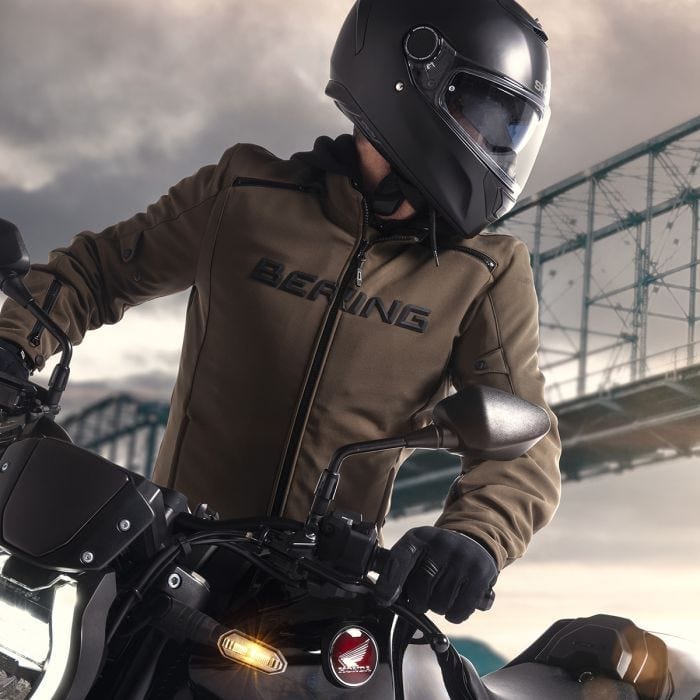 Biker Torque Australia Brand: Bering BERING ELITE MOTORCYCLE JACKET KHAKI