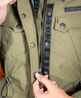 Load image into Gallery viewer, Biker Torque Australia Brand: Ixon Medium IXON EXHAUST WOMENS TEXTILE JACKET - KHAKI

