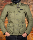 Load image into Gallery viewer, Biker Torque Australia Brand: Ixon Medium IXON EXHAUST WOMENS TEXTILE JACKET - KHAKI
