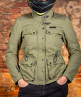 Load image into Gallery viewer, Biker Torque Australia Brand: Ixon Medium IXON EXHAUST WOMENS TEXTILE JACKET - KHAKI
