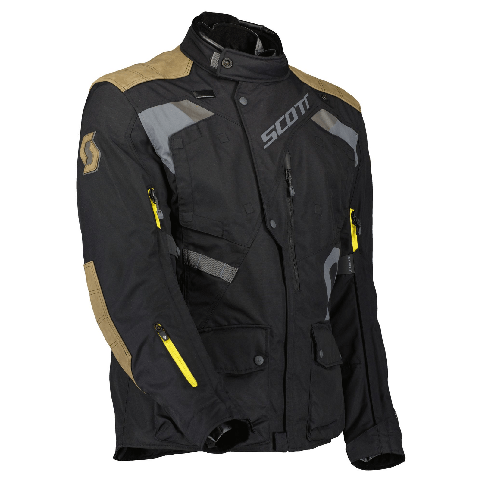 Biker Torque Australia Brand: Scott SCOTT DUALRAID DRYO BLACK WATERPROOF ADVENTURE TEXTILE JACKET
