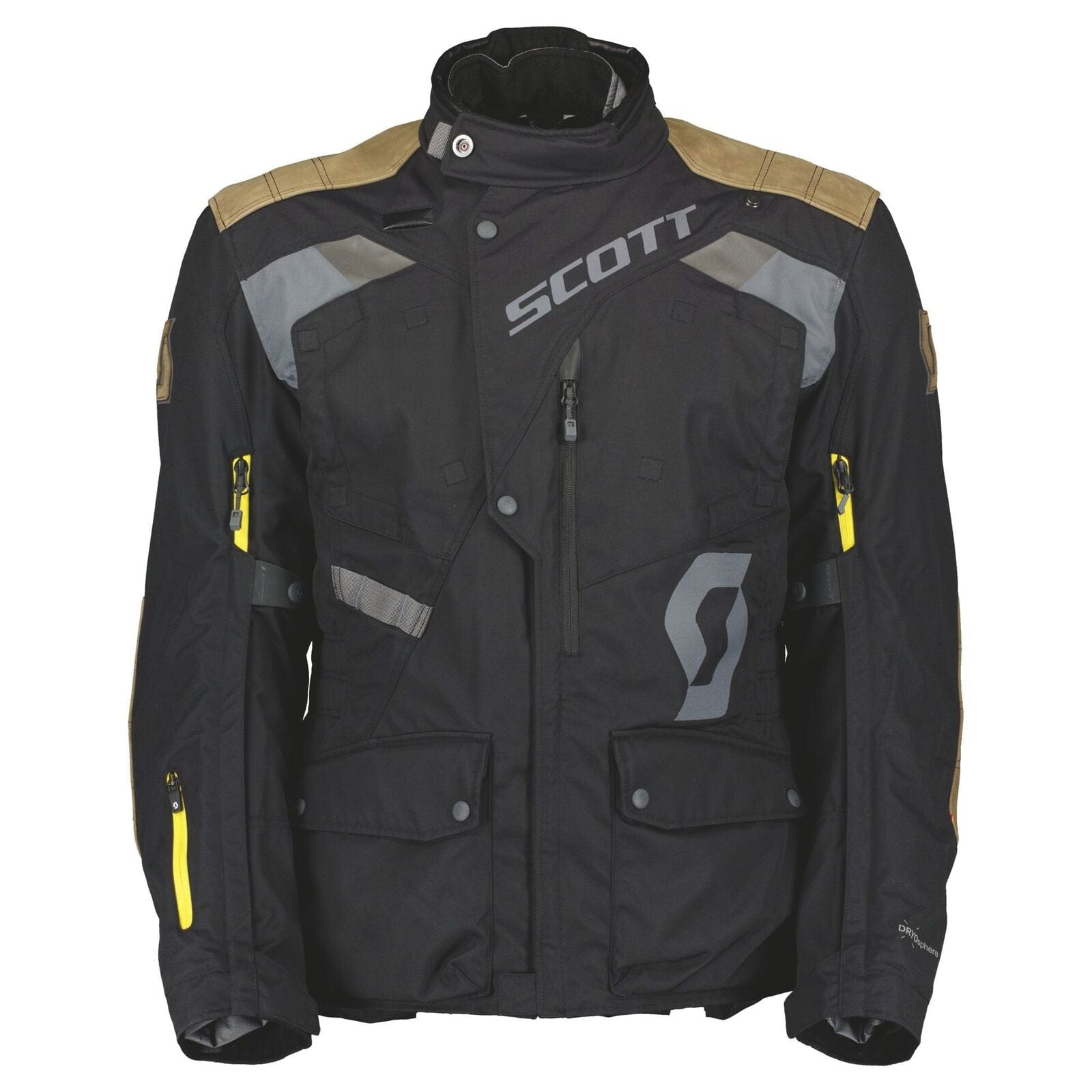 Biker Torque Australia Brand: Scott SCOTT DUALRAID DRYO BLACK WATERPROOF ADVENTURE TEXTILE JACKET