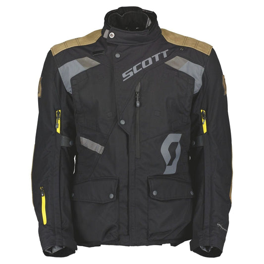 Biker Torque Australia Brand: Scott SCOTT DUALRAID DRYO BLACK WATERPROOF ADVENTURE TEXTILE JACKET