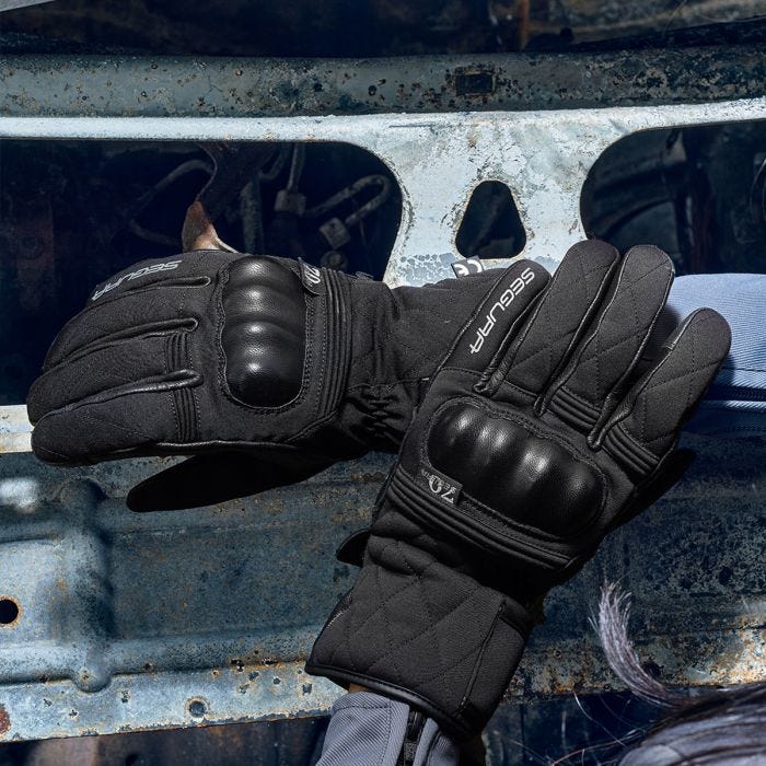 Biker Torque Australia Brand: Segura SEGURA SPARKS WINTER WOMENS MOTORCYCLE GLOVES - ALL BLACK