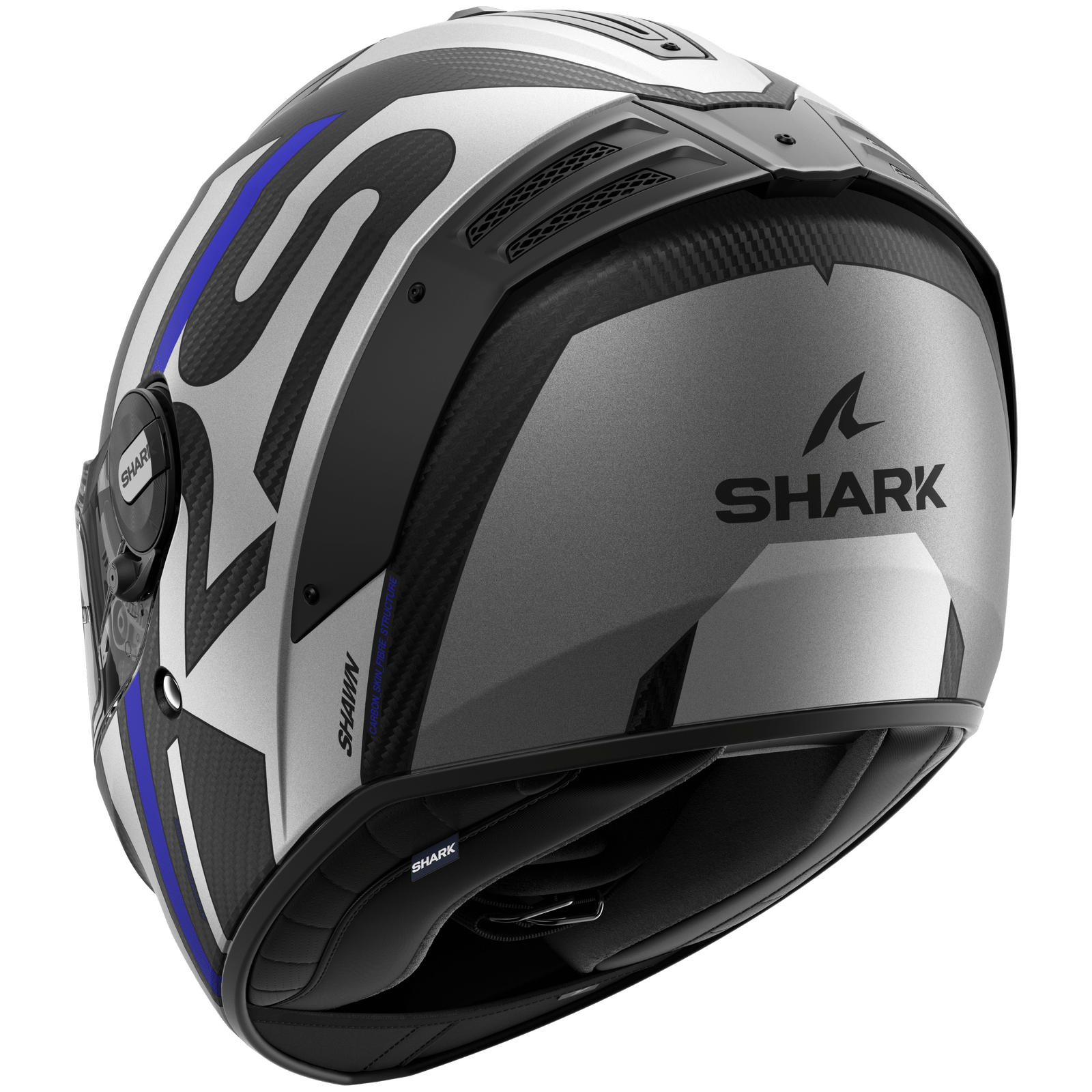 Biker Torque Australia BRAND: Shark SHARK SPARTAN RS CARBON SHAWN BLUE/SILVER HELMET