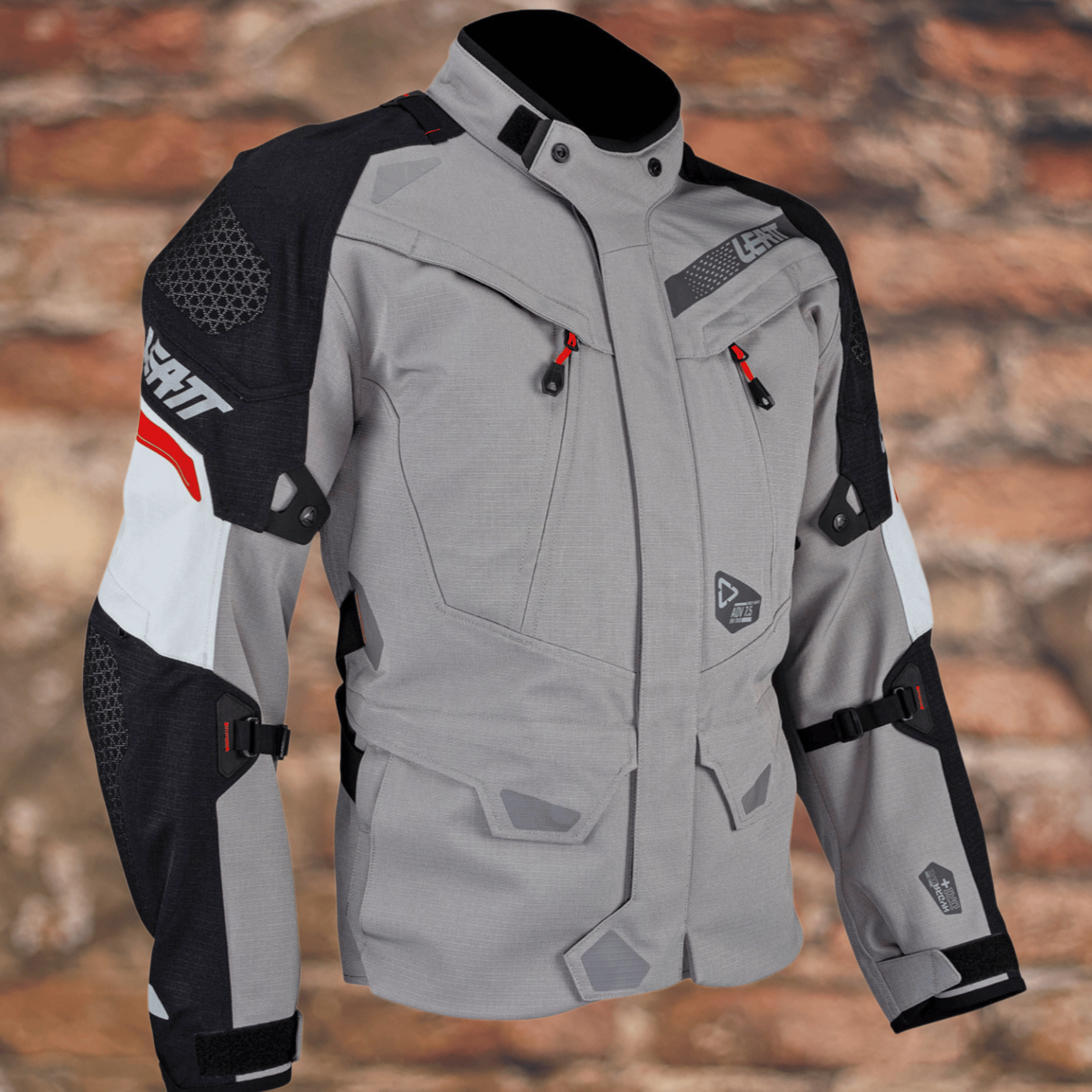 Biker Torque Brand: Leatt Leatt 7.5 ADV DriTour Jacket - Iron