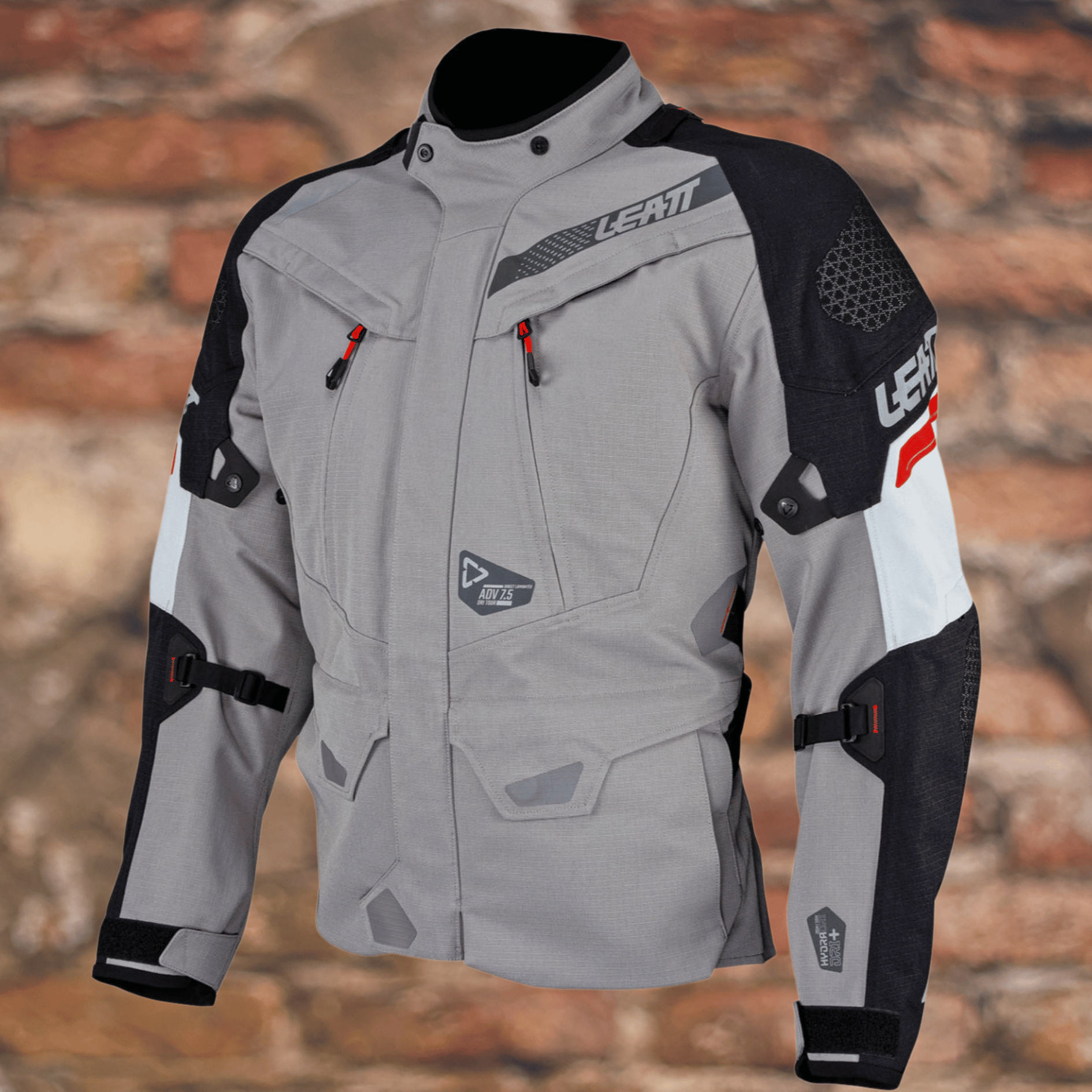 Biker Torque Brand: Leatt Leatt 7.5 ADV DriTour Jacket - Iron