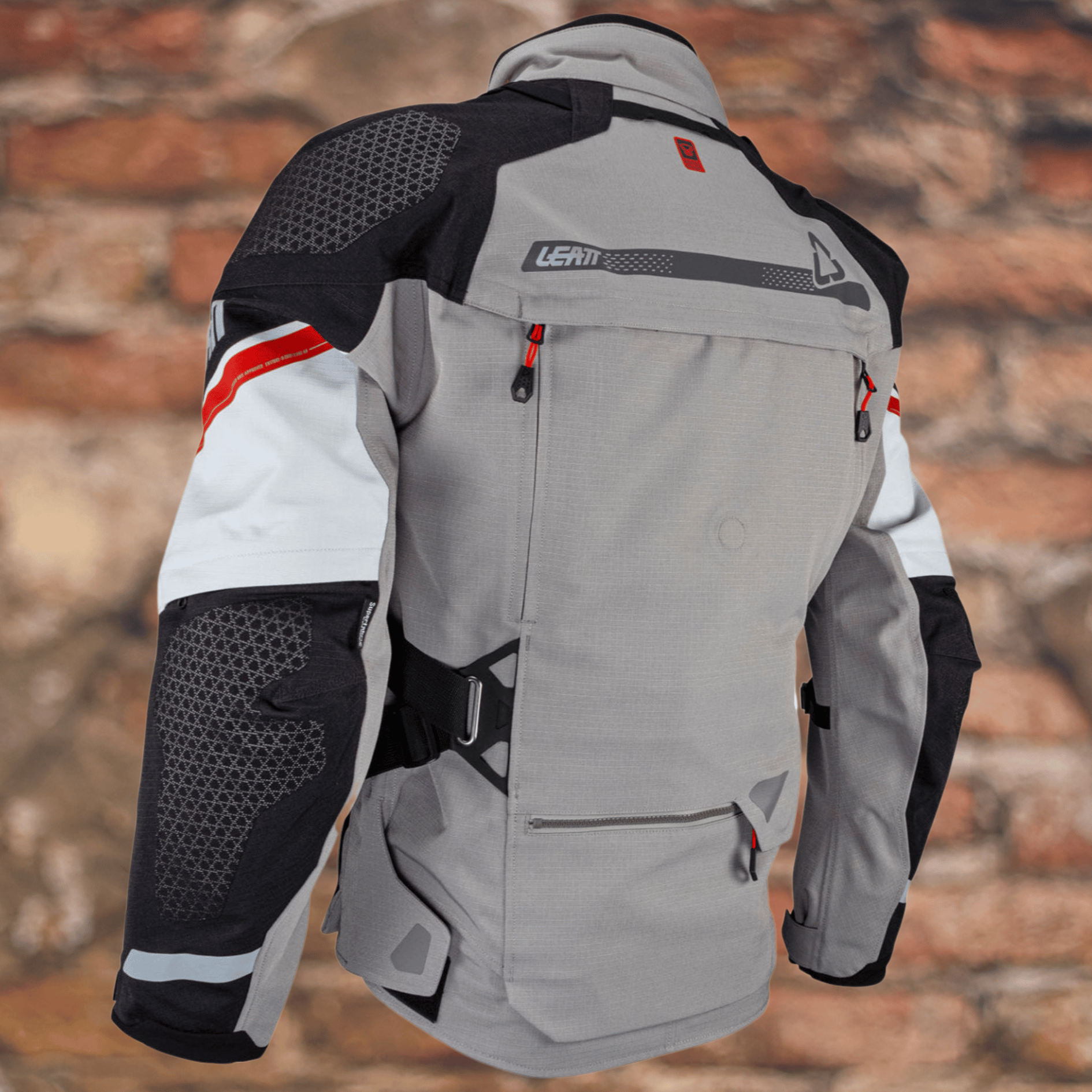 Biker Torque Brand: Leatt Leatt 7.5 ADV DriTour Jacket - Iron