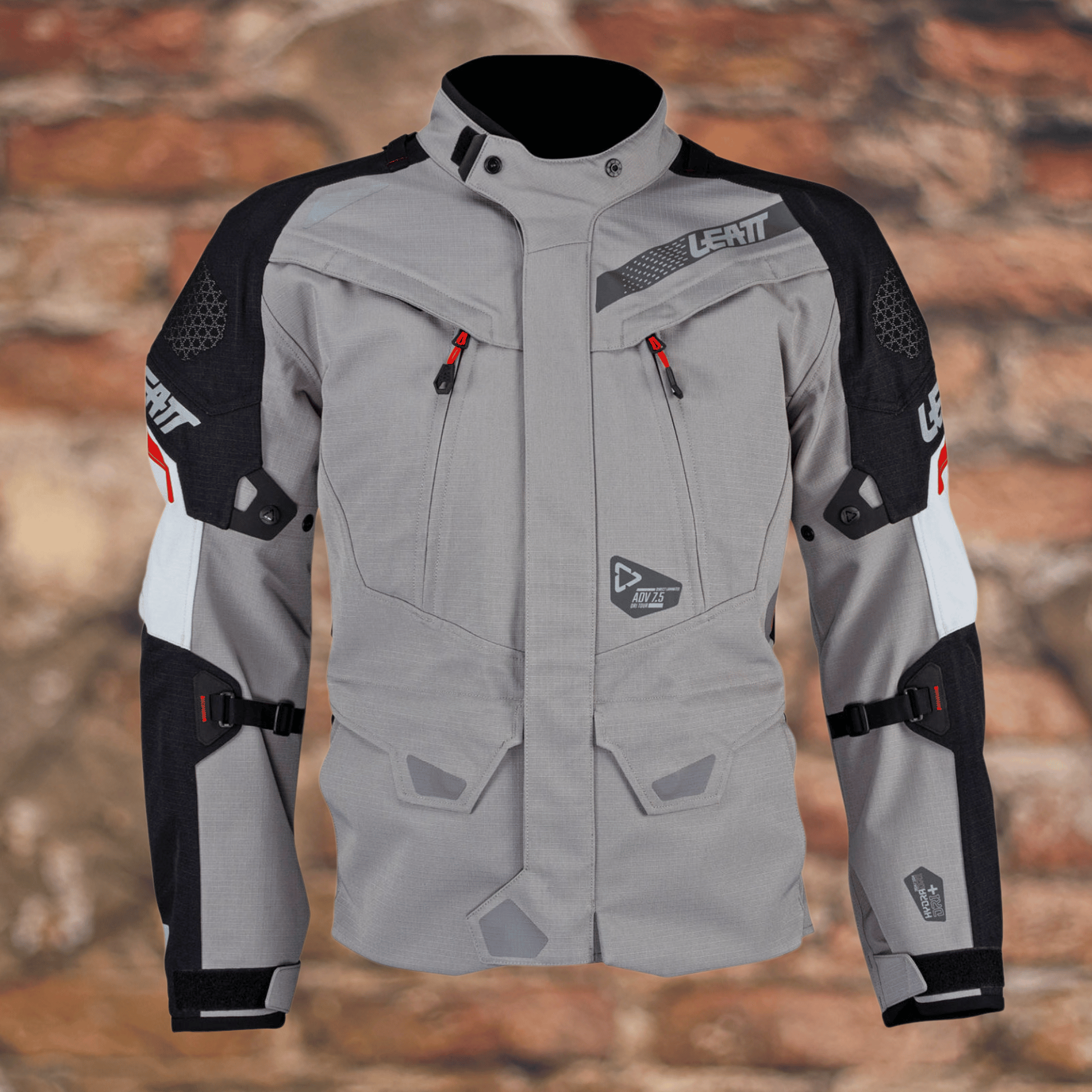 Biker Torque Brand: Leatt Leatt 7.5 ADV DriTour Jacket - Iron
