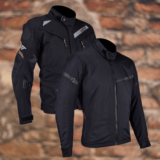 Biker Torque Brand: Leatt Leatt 7.5 ADV DriTour Jacket - Stealth