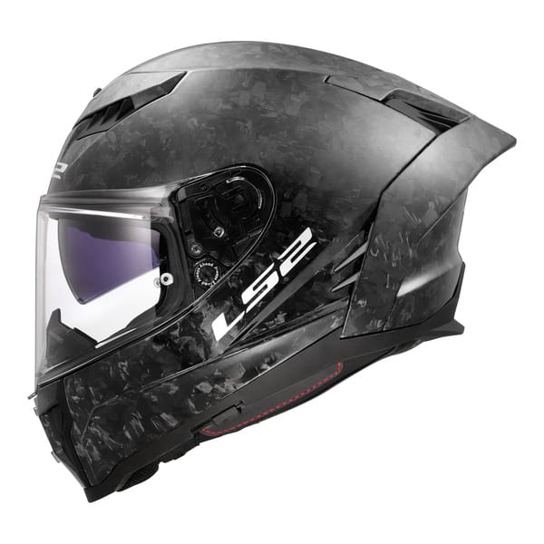 Biker Torque LS2 LS2 FF807 Dragon Carbon Forged Helmet - Gloss Carbon 06