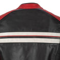 Load image into Gallery viewer, Biker Torque Segura Segura Romeo Mens Leather Motorcycle Jacket - Black / Red

