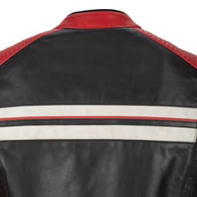 Biker Torque Segura Segura Romeo Mens Leather Motorcycle Jacket - Black / Red