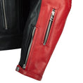Load image into Gallery viewer, Biker Torque Segura Segura Romeo Mens Leather Motorcycle Jacket - Black / Red

