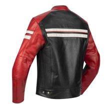 Biker Torque Segura Segura Romeo Mens Leather Motorcycle Jacket - Black / Red