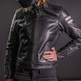 Load image into Gallery viewer, Biker Torque Segura Segura Romeo Mens Leather Motorcycle Jacket - Black / White
