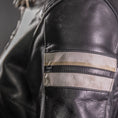 Load image into Gallery viewer, Biker Torque Segura Segura Romeo Mens Leather Motorcycle Jacket - Black / White
